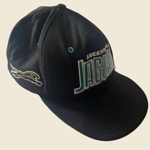 NFL Other - Vintage Jacksonville Jaguars Snapback Hat 1995 Rare Banned Logo